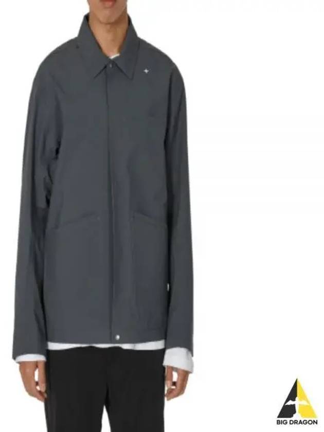 Stellina 3L Nylon Shirt Jacket Grey - STONE ISLAND - BALAAN 2