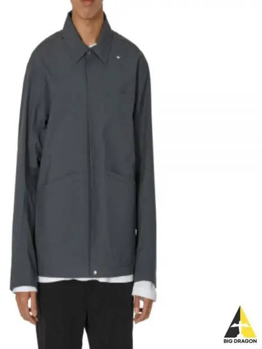 Stellina 3L Nylon Shirt Jacket Grey - STONE ISLAND - BALAAN 2