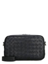 Intrecciato Camera Small Cross Bag Black - BOTTEGA VENETA - BALAAN 1