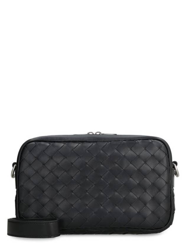 Intrecciato Camera Small Cross Bag Black - BOTTEGA VENETA - BALAAN 1