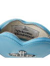 ORB Heart Chain Leather Cross Bag Blue - VIVIENNE WESTWOOD - BALAAN 10