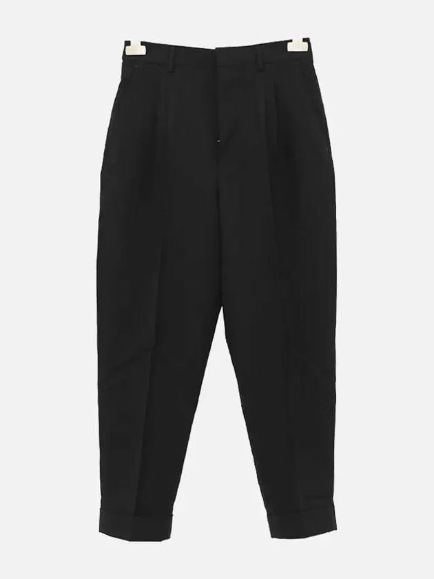 Wool Slacks Black - AMI - BALAAN.