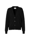 Elbow Patch Merino Wool Cardigan Black - BURBERRY - BALAAN 1