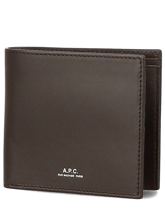 Men's New London Bicycle Wallet Dark Brown - A.P.C. - BALAAN.