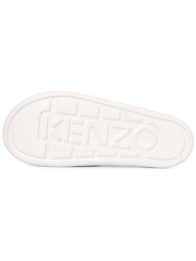 Cross Logo Slippers White - KENZO - BALAAN 6