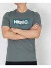 Men s Dry Fit FC Essential Cotton Short Sleeve T Shirt Gray - NIKE - BALAAN 2