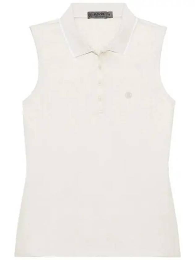 Polkadot Sleeveless Polo Shirt Beige - G/FORE - BALAAN 2