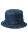 Embroidered Bear Denim Bucket Hat Blue - POLO RALPH LAUREN - BALAAN 3