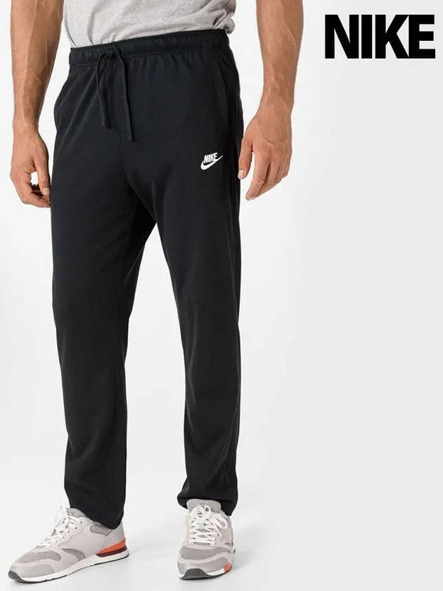 Men's NSW Club Jersey Track Pants Black - NIKE - BALAAN 2