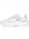 Gumboy Banshee Leather Low Top Sneakers White - VALENTINO - BALAAN 3