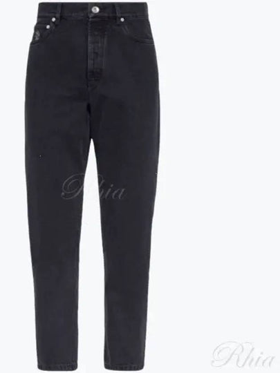 Mid Rise Slim Fit Jeans Black - BRUNELLO CUCINELLI - BALAAN 2