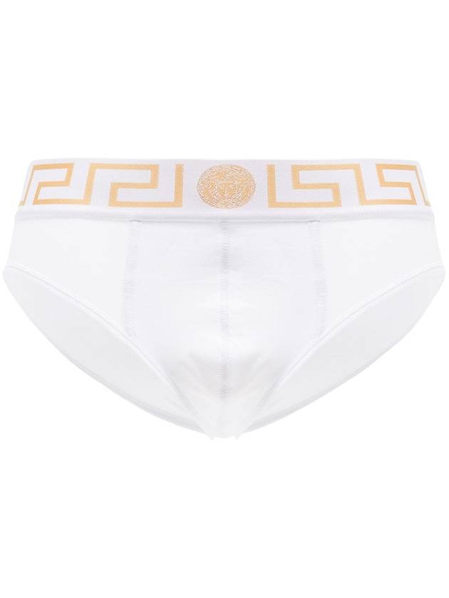 Greca Border Briefs White - VERSACE - BALAAN 2