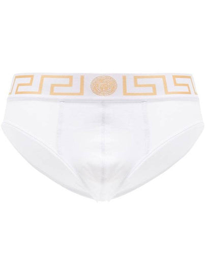 Greca Border Briefs White - VERSACE - BALAAN 2