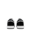 Men's Downtown Triangle Logo Leather Low Top Sneakers White Black - PRADA - BALAAN 5