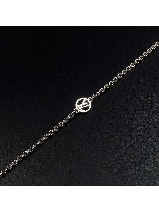 Silver Chain Essential V Supple Necklace - LOUIS VUITTON - BALAAN 8