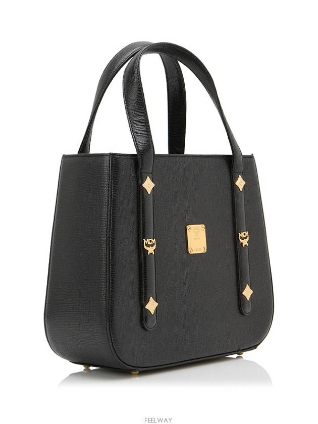 Classic black mini tote vintage gold - MCM - BALAAN 4