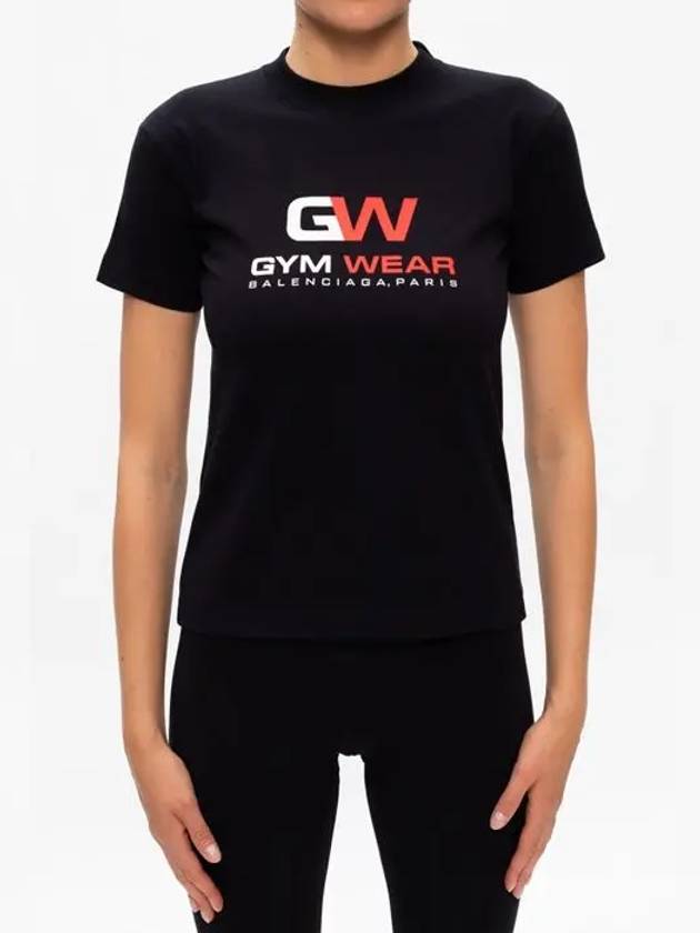 Gymwear logo tshirt 612964 TIVD5 - BALENCIAGA - BALAAN 4