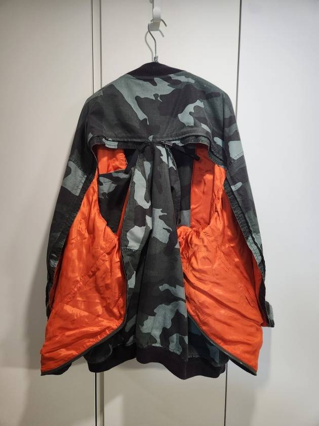 camouflage print oversize bomber - DSQUARED2 - BALAAN 5