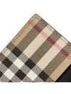 Men's Check Vintage Card Wallet Beige A7026 - BURBERRY - BALAAN 6