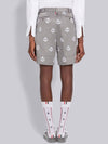 Satin Stitch Anchor Half Drop Shorts Grey - THOM BROWNE - BALAAN 5