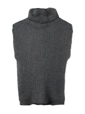 Gimaguas fuzzy high neck knit vest - GIMAGUAS - BALAAN 1