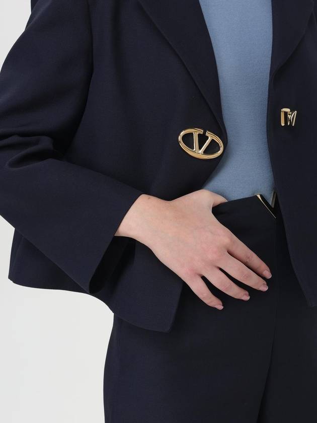 Blazer VLogo Valentino in lana vergine e seta - VALENTINO - BALAAN 5