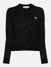 Baby Fox Patch Regular Cardigan Black - MAISON KITSUNE - BALAAN 2