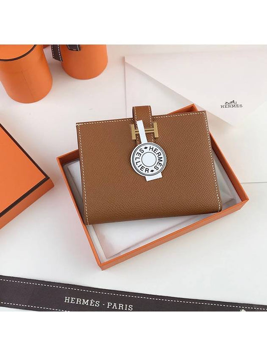 Bearn Compact Half Wallet Brown - HERMES - BALAAN 2