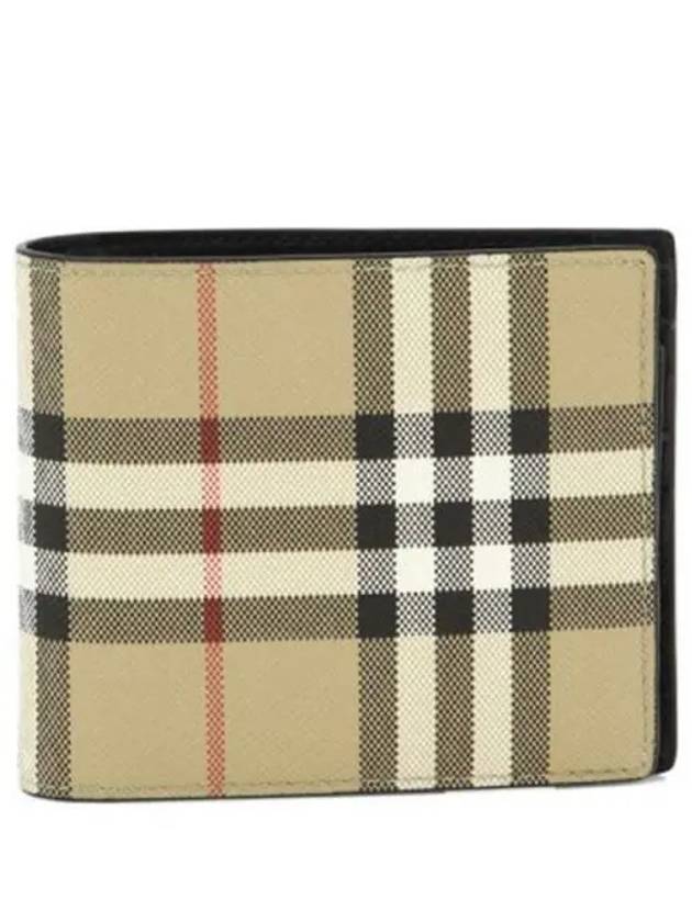 Vintage Check Half Wallet Beige - BURBERRY - BALAAN 2