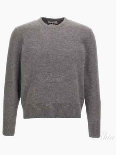 Arm Band Merino Wool Pique Knit Top Grey - THOM BROWNE - BALAAN 2