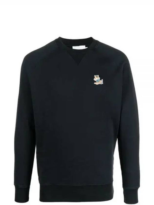 Dressed Fox Patch Classic Sweatshirt Black - MAISON KITSUNE - BALAAN 2