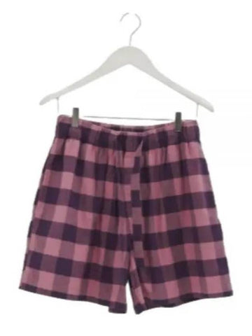 Short Pants SWS PKG Free Pink Gingham - TEKLA - BALAAN 1