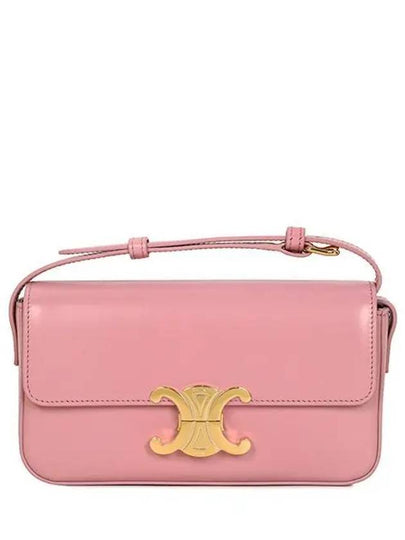 Claude Shiny Calfskin Shoulder Bag Pink - CELINE - BALAAN 2