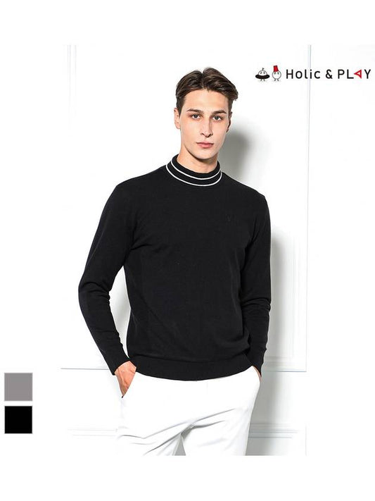 Men s Comfortable Half Turtleneck Sweater HD4MSW002 - HOLIC&PLAY - BALAAN 2