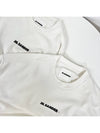 Men's Plus Logo Cotton Sweatshirt White - JIL SANDER - BALAAN 9