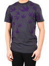 Purple Swallow Printing Short Sleeve T-Shirt 277605 - ALEXANDER MCQUEEN - BALAAN 2