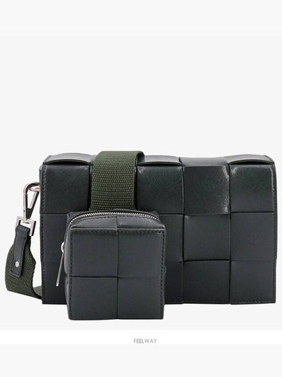 Cassette Versatile Strap Cross Bag Dark Green - BOTTEGA VENETA - BALAAN 2