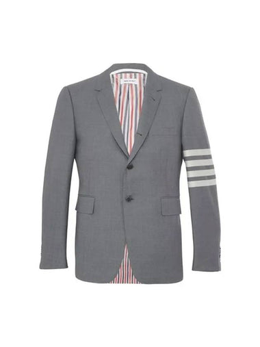 Plain Weave Suiting 4 Bar Classic Sport Jacket Medium Grey - THOM BROWNE - BALAAN 1