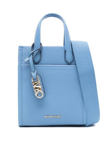 Gigi Extra Small Leather Tote Bag Blue - MICHAEL KORS - BALAAN 1