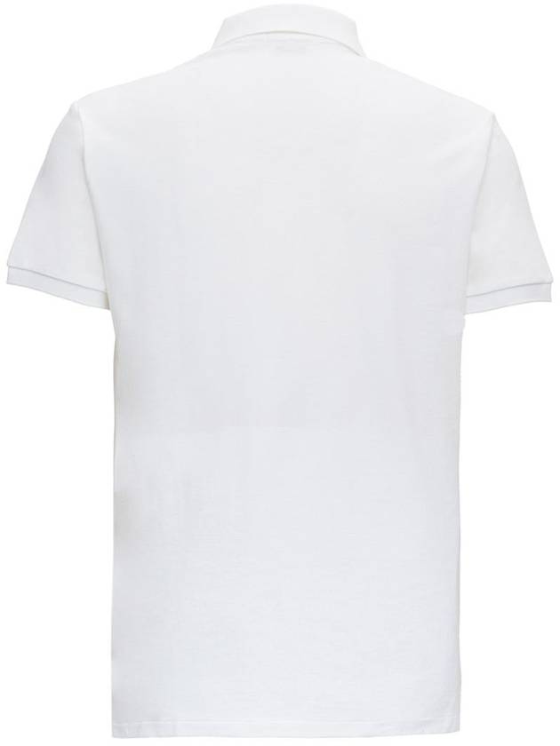 White Fitted Polo Shirt With Logo In Cotton Man - POLO RALPH LAUREN - BALAAN 2