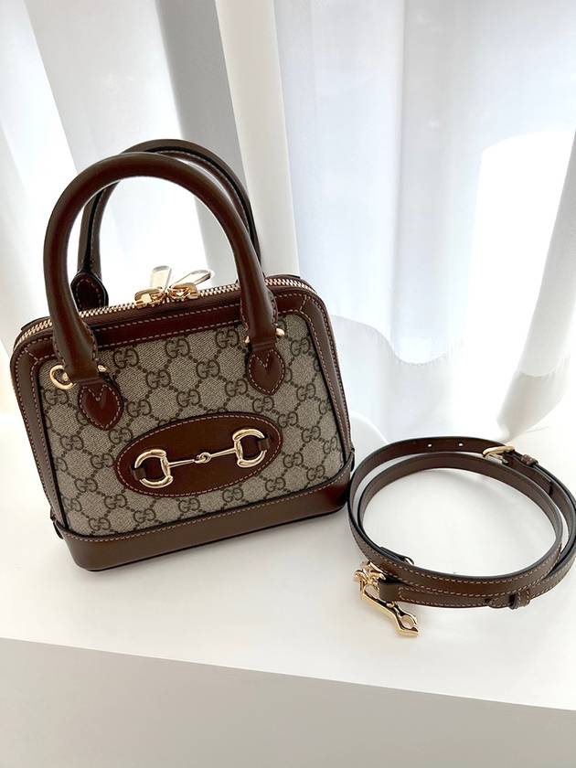 Horsebit 1955 Mini Top Handle Tote Bag Brown - GUCCI - BALAAN 4