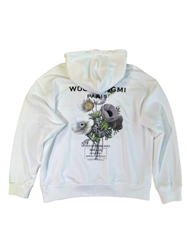 Flower Hooded Sweatshirt White W233TS36711W - WOOYOUNGMI - BALAAN 1