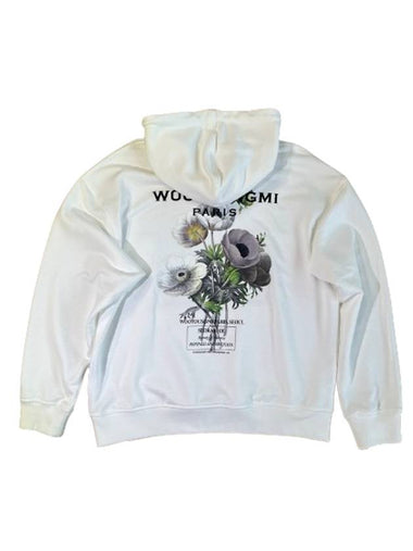 Flower Hooded Sweatshirt White W233TS36711W - WOOYOUNGMI - BALAAN 1