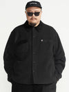 Double fleece work jacket black - BOOVOOM - BALAAN 2