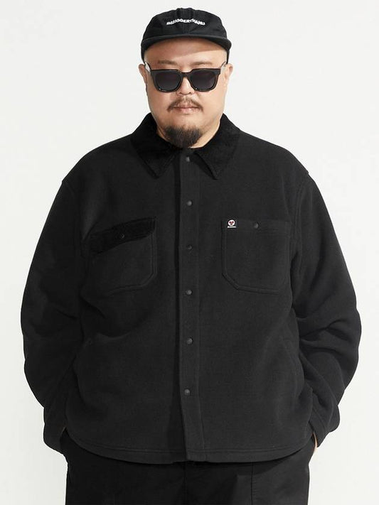 Double fleece work jacket black - BOOVOOM - BALAAN 2