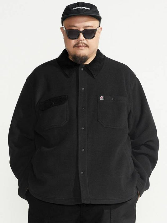 Double fleece work jacket black - BOOVOOM - BALAAN 1