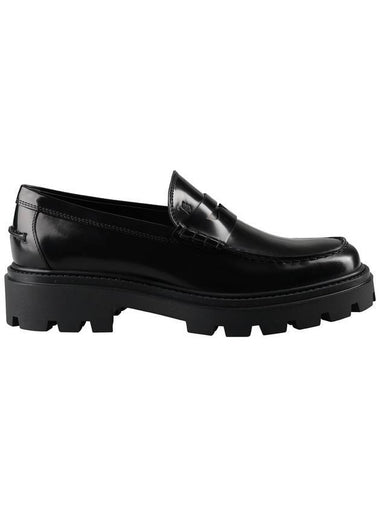 Leather Loafers Black - TOD'S - BALAAN 1