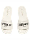 Every-D Embossed Lambskin Slippers White - DIOR - BALAAN 2