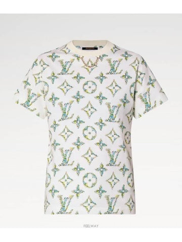 1AFGRS NEW LV REMIX Floral Monogram T Shirt - LOUIS VUITTON - BALAAN 1