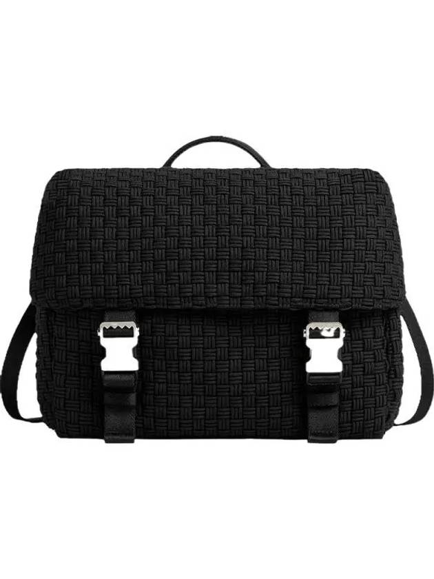 Postino Intrecciato Cross Bag Black - BOTTEGA VENETA - BALAAN 2